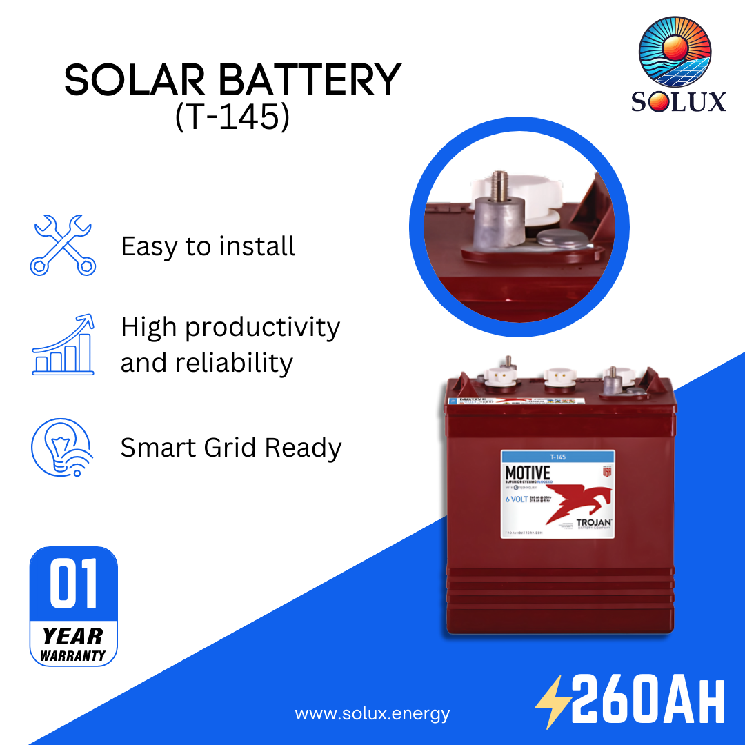 This is an image of Trojan Motive T-145 Signature Deep-Cycle Flooded Battery